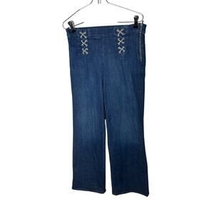 J. Brand size 29 Joan‎ crop cult sailor nautical denim jeans womens